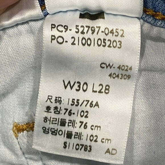 Levi's 720 Jeans Womens 30 x 28 High Rise Super Skinny Light Wash Stretch Denim - Picture 7 of 15